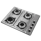 Fogão Cooktop Á Gás Com 4 Bocas Inox Bivolt 400i Fogatti