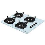 Fogão Cooktop Branco 4 Bocas Flange Esmaltada Nv4 Nardelli