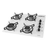 FOGAO COOKTOP CHAMALUX 4BOCAS BRANCO Gás natural