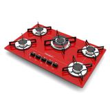 Fogao cooktop chamalux 5b tripla chama vermelho (glp)