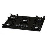 Fogão Cooktop Fischer 5Q Fit Line Gás Mesa Vidro Bivolt Preto - 26343-57174