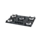 Fogao Cooktop Fischer a Gas 5 Bocas Vidro Preto