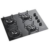 Fogão Cooktop Itatiaia 4 Bocas Chama Rápida Preto Bivolt