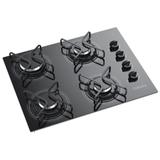 Fogao Cooktop Itatiaia Tradicional a Gas NG 4Q Preto Bivolt