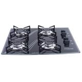 Fogão Cooktop Lines 4 Queimadores Bivolt Preto Safanelli