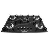 Fogão Cooktop Safanelli Tripla Chama 5 Bocas Preto Bivolt