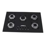 Fogão Cooktop ultra chama 5 bocas Preto - Chamalux