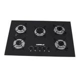 Fogão Cooktop ultra chama 5 bocas Preto - Chamalux