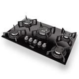 Fogao Cooktop Vitrum Itatiaia Tripla Chama Preto Bivolt