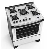 Fogão Dako Branco 5 bocas com mesa de vidro Dakolors - Bivolt