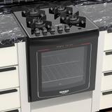 Fogão de Embutir 4 Bocas Dako Glass DE4VUP com Mesa de Vidro