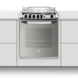 Fogão de Embutir cor Prata 4 Bocas com Grill Elétrico e Timer Electrolux (56EXT)