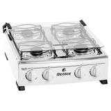 Fogão de Mesa Apolo 4 Bocas com Tampa de Vidro 1204 Branco - Realce