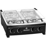 Fogão De Mesa Apolo 4 Bocas Com Tampo De Vidro Realce