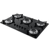 Fogão De Mesa Cooktop 5 Bocas V500x E-C Flange Preto/Inox Bivolt - Fogatti - Preto