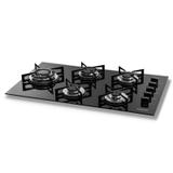 Fogão de mesa cooktop 5 bocas vidro preto à gás suggar fg5535vp
