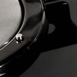 Fogão de Mesa V200 Vidro Preto e Flange Inox - Bivolt - Fogatti