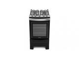 Fogão de Piso 4 Queimadores Mueller Decorato Chama Dupla Preto Bivolt 601130002