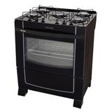 Fogão De Piso 5 Bocas Braslar Top Clean Superautomático Preto Bivolt