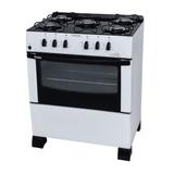 Fogão De Piso 5 Bocas Braslar Top Glass Mesa Vidro Branco Bivolt