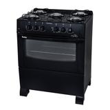 Fogão De Piso 5 Bocas Braslar Top Glass Mesa Vidro Preto Bivolt