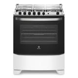 Fogão de piso 5 bocas com porta Full Glass e queimador Tripla-Chama Branco (76SQB) - Electrolux