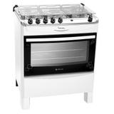 Fogão de Piso Atlas 5 Bocas Fastcook Top Control Queimadores Mega Chama Acendimento Automático