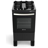 Fogão de Piso Atlas Agile Glass 4 Bocas Acendimento Automático