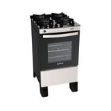 Fogão de Piso Atlas Agile Glass 4 Bocas Automático Inox