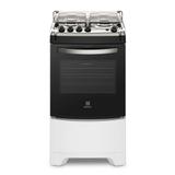 Fogão de Piso Branco 4 Bocas com Forno de 70L Electrolux (52LBU)
