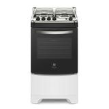 Fogão De Piso Branco Com 4 Queimadores E Vidro Interno Removível (52smc) - Electrolux