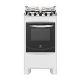 Fogão de Piso Branco com Queimadores Robustos e Vidro Interno Removível (50SBC) Electrolux