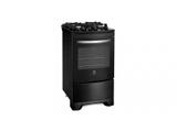 Fogão de Piso com Mesa de Vidro 4 Bocas Electrolux Preto Bivolt