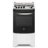 Fogão De Piso Electrolux Com 4 Bocas E Forno De 70l Branco Bivolt(52lbu)