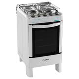 Fogão de Piso Esmaltec 4 Bocas Ágata Branco Bivolt