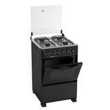 Fogão de Piso Esmaltec 4 Bocas Bali Preto