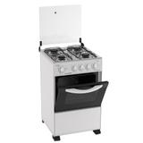 Fogão de Piso Esmaltec 4 Bocas Caribe Branco Bivolt