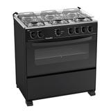 Fogão de Piso Esmaltec 6 Bocas Bali Preto