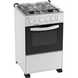Fogão de Piso Esmaltec Bali 4 Bocas Forno Limpa Fácil Branco