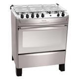 Fogão De Piso Fastcook 5 Bocas Inox Bivolt Atlas