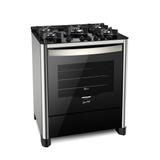 Fogão de Piso Fischer 5 Bocas Tripla Chama Gran Chef Grill com Acendimento Automático