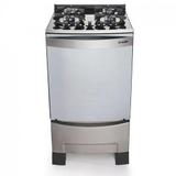 Fogao decorato vetro 4b inox mueller