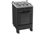 Fogão Doméstico Caribe 4Q Esmaltec Black Primeira Linha