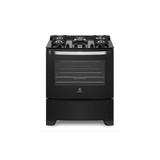 Fogão Electrolux 76GSS 5 Bocas Mesa de Vidro Temperado Preto