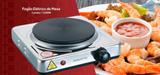 Fogao Eletrico 1 Boca Inox 5 Temperaturas 1500w Agratto 110v