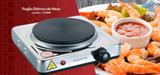 Fogao Eletrico 1 Boca Inox 5 Temperaturas 1500w Agratto 220V