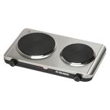 Fogão Elétrico 2 Bocas 19 cm Portátil De Mesa Aço Inox Cooktop 220v Tapioca Sopas - Marchesoni