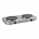 Fogão elétrico 2 bocas de mesa aço inox 127v 2000w agratto
