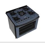 Fogão Embutir Dako Azul 5 bocas mesa de vidro Dakolors - Bivolt