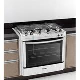 Fogão Esmaltec 5 Bocas De Embutir Branco Com Grill elétrico e Acendimento superautomático 5074
